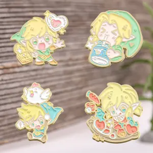 4PCS Cartoon Series Pin Set for Backpacks & Clothing - Exquisite Gift for Men Women - Perfect Daily Wear Accessory