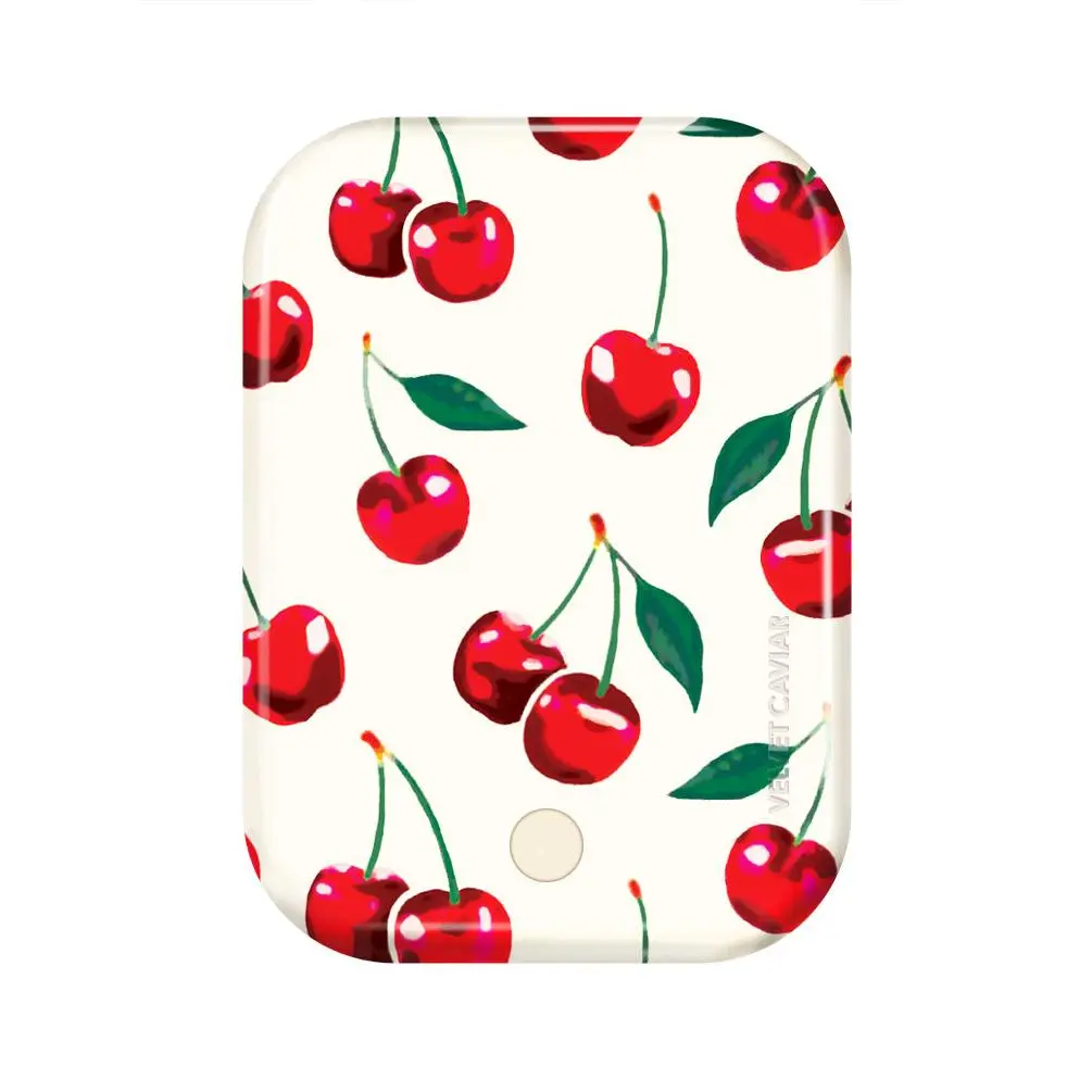 Velvet Caviar Mon Cheri Cherry MagSafe Mobile Accessory - Magnetic Portable Charger, Mini Portable Fast Charging Power Bank with Strong Magnetic Grip, Compatible with iPhone Wireless Chargers