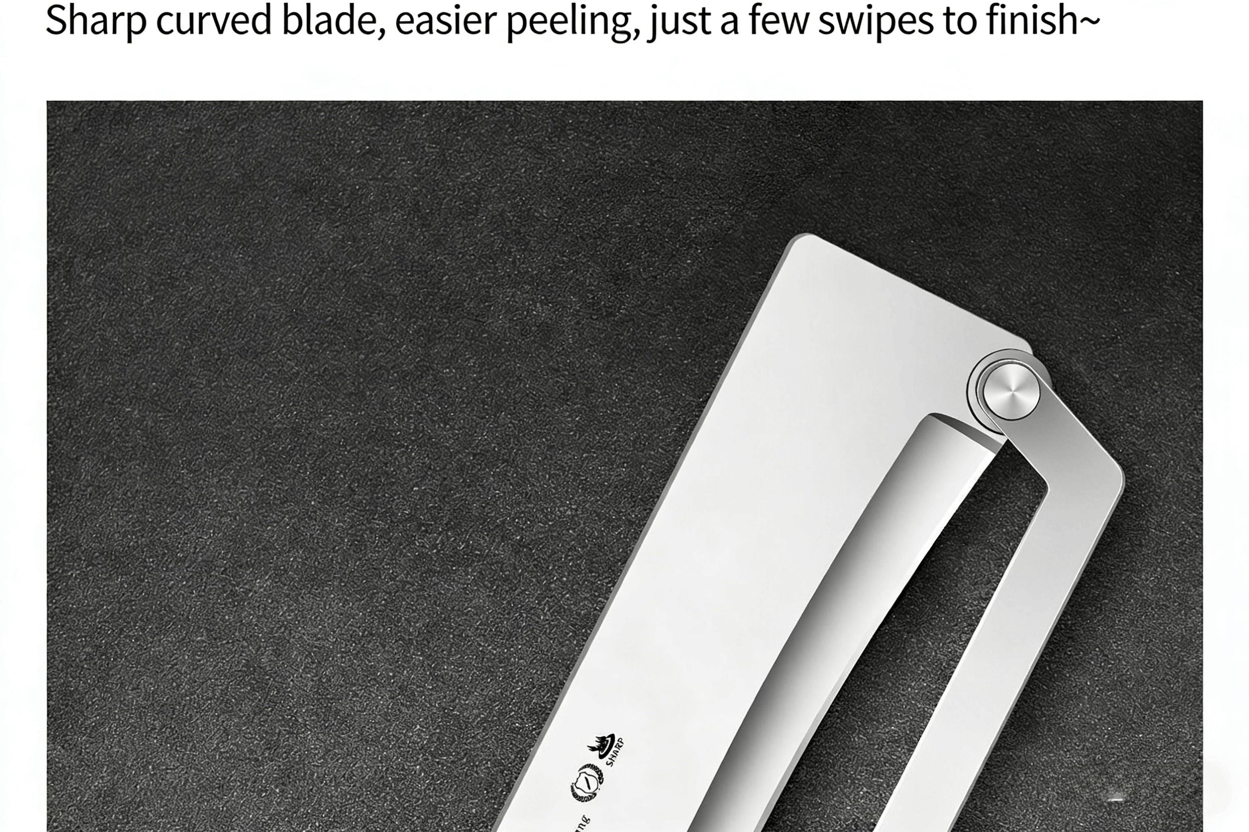 2-in-1 Fruit & Veggie Peeler with Bottle Opener Sharp Stainless Steel Upgraded Ergonomic Comfort Grip Non-Slip