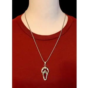 Men Necklace Ghost Face Mask Horror Pendan Classic Movie Scream Ghostface New