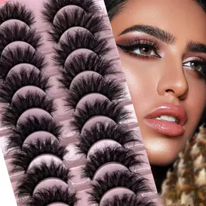 8D Mink Volume Lashes Fluffy Wispy Crossed Lash Extensions Layered Fanned Out Effect Cruelty Free Lightweight for Daily Glam or Special Occasions russian curl
