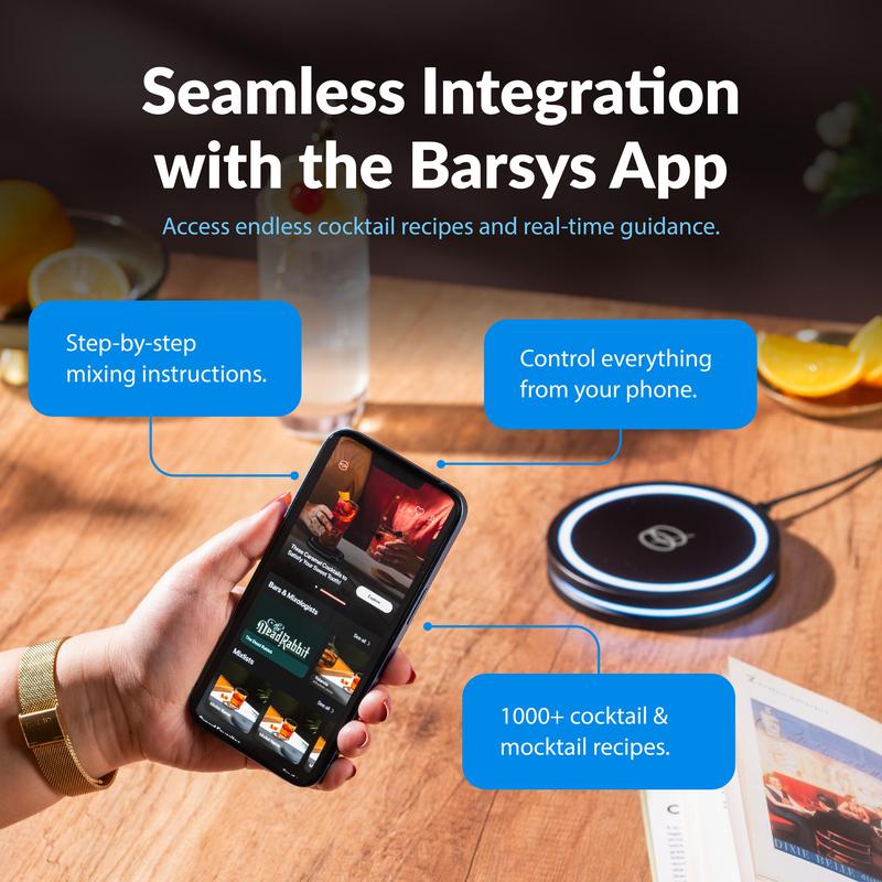Barsys Smart Coaster 2.0 Cocktail Machine - Automated Cocktail Maker ...