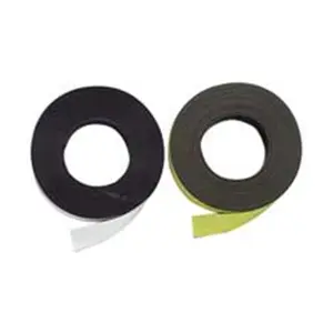 Baumgartens BAU White Magnetic Label Tape - Markable with Permanent or Water-Soluble Pen - 50ft.x1in. Roll - Great for Labeling File Cabinets