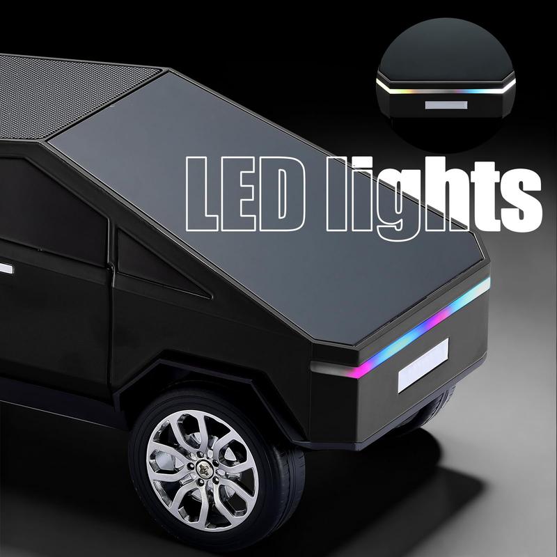 Bluetooth Pickup Truck Replica Portable Speaker,with Display Screen,HD Sound, TWS Pairing, FM Radio,Built-in Microphone Hands-Free Calling, LED Party Light, Surprise Gift for Car Lovers,Unisex: The Best Gift for 2026  Audio Wireless Stereo Usb Colorful