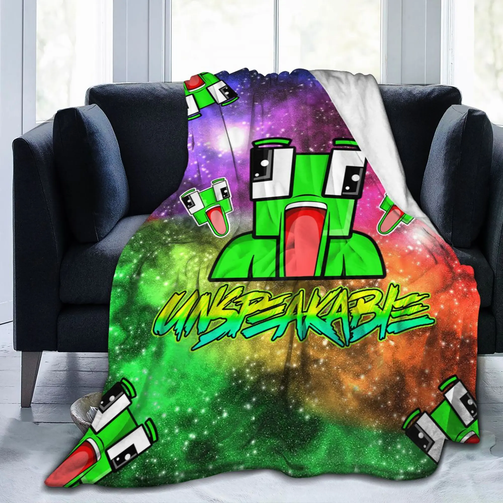 3D Unspeakable Blanket Anime Super Soft Napping Funny Blanket Flannel Throw Blanket for Sofa All Season Comfort Bedding  Size 50"x40"