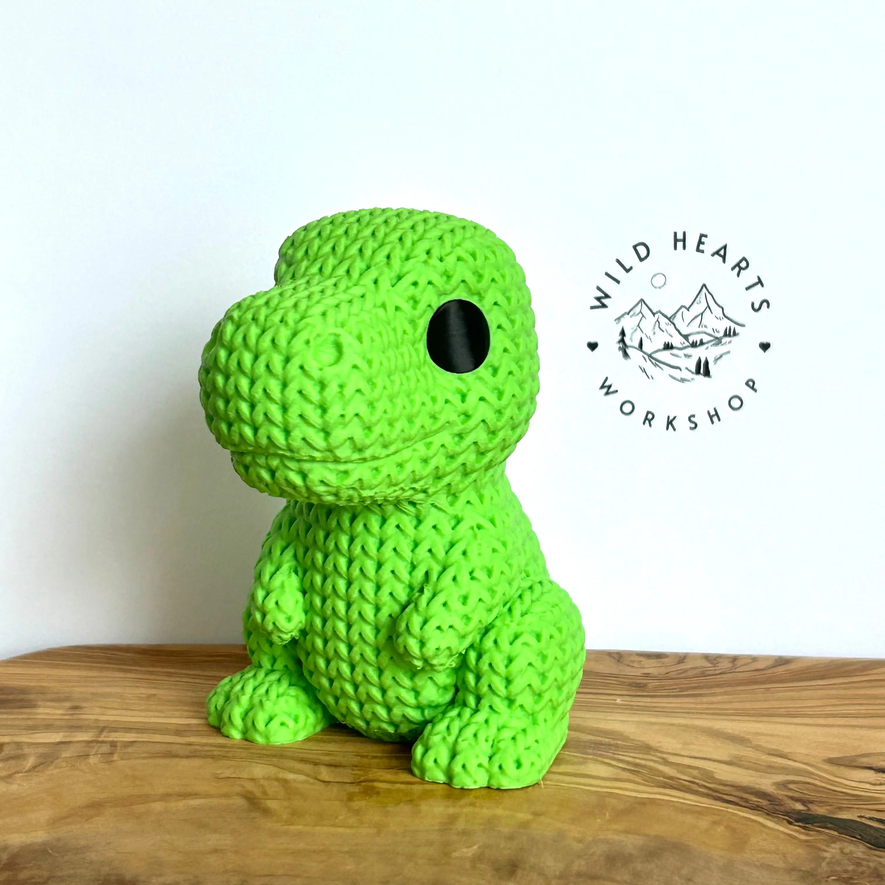 Knit Texture Critters Figurine, 4 – 4.5 Inches, Adorable Knit-Texture Detail, Biodegradable PLA, Fully 3D Printed Home Decor Statue for Desks