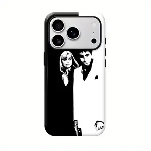 Scarface Phone Case for iPhone 17 Pro Max 16 Plus 15 14 13 12 11 Air XR E Creative Scar Face Painted Advanced fashion gift Shockproof Silicone TPU Bumper Drop Protection Soft Cover