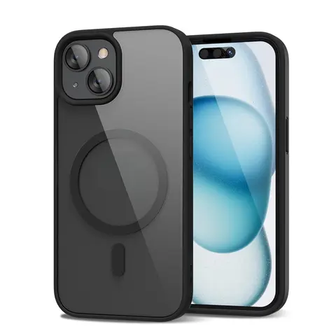Crystal Acrylic Magnetic Smartphone Case for iPhone 17/16/15/14 Plus/13/12/11 Pro Max, MagSafe-Compatible, Clear, Military-Grade Dropproof Casing, Shockproof, Scratch-Resistant, Wireless Charging-Supportive Handheld Devices Accessory Cover