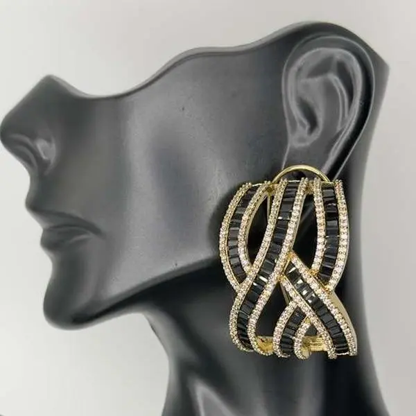 Infinity Hoops Earrings, Fashion Costume Jewelry Accessories for Women
