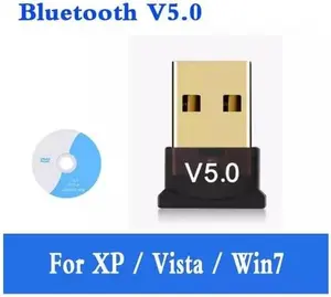Bluetooth Adapter for PC USB Bluetooth Adapter 5.0 Transmitter Dongle Stick Receiver for XP Vista Win7