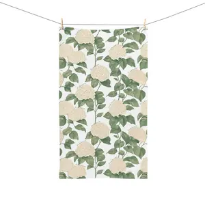 Subtle F*ck Trump Hand Towel, Hydrangeas Kitchen Towel, Anti Trump Tea Towel, Political Home Decor, FDT 4687, Democrat Mom Gift For Gardener