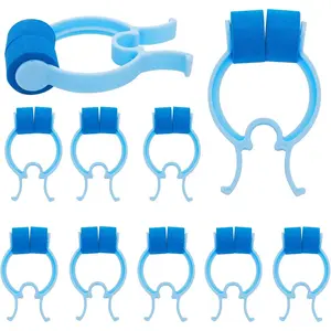 10 Pieces Nose Stop Clips, Nose Bleed Stopper Swimming Nose Clip for Adult and Kids Nasal Nose Stopper Clips Plastic Foam Nose Clips for Emergency Accident or Bad Smells