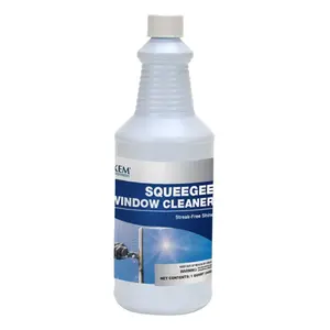 Squeegee Window Cleaner Concentrated Ammonia Free Non-Streak Cleaning Solution For Professional and Homeowner - 32oz (Makes 32 Gallons of Cleaning Solution)