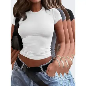 Women's Short-Sleeved velvet velvet velvet t-shirt