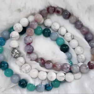 Intuitive Crystal Bracelet Stack- 3 Bracelets