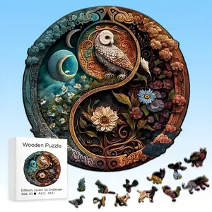 Unique Wooden Puzzle Bird Shape, Creative Puzzle, Ideal for Puzzle Lovers, Non-Traditional Animal Design, Perfect Christmas Birthday Gift, Home Decor Game