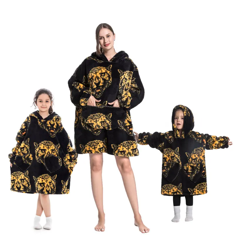 Leopard head warm clothing