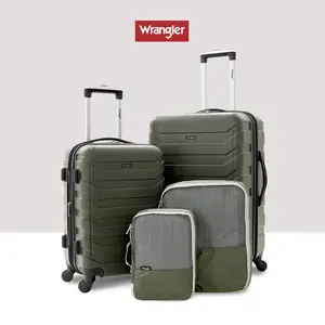 [Wrangler] Miami Luggage and Packing Cubes 4 Piece Set