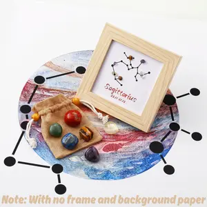 [Magic Crystal] Zodiac Crystal Stone Necklace Set, Jewelry, Gem, Tumbled Crystal Stone, Reiki Gift, Deals for You Days, Healing, Energy, Yoga, Beauty, Changeable, Crystal Collection