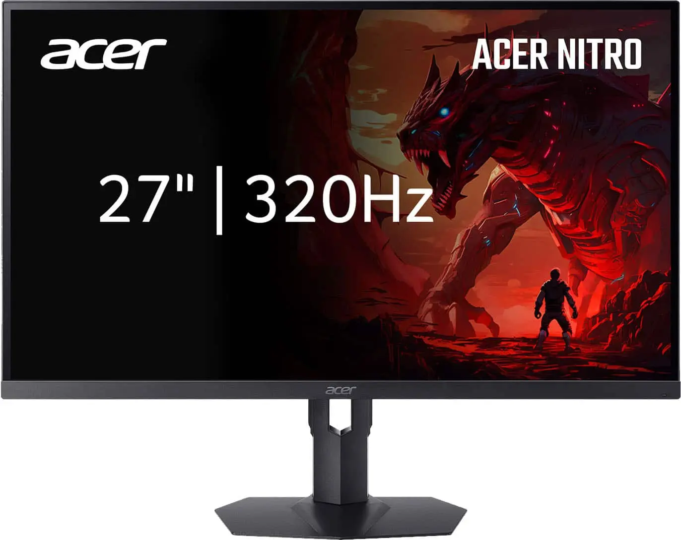 Acer - Nitro 27 IPS MiniLED WQHD 320Hz Up to 0.5ms AMD FreeSync Premium Gaming Monitor with HDR1000 (DisplayPort, 2 x HDMI) - Black