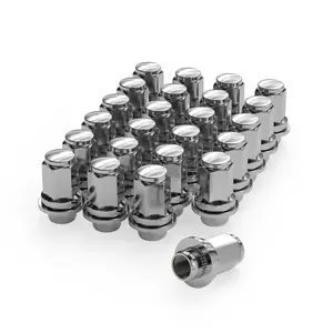 24Pcs M12x1.5 OEM Factory Style Lug Nuts for Tacoma, 4Runner, FJ Cruiser, GX460, GX470, Mag Washer Style, 1.85 inch Tall - 13/16"(21mm) Hex, 12x1.5 Chrome Lug Nuts