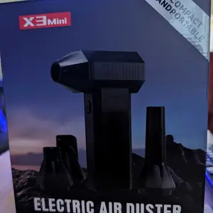 Cordless Turbo Fan Air Duster - Electric Computer Cleaner, Jet Airflow Design, Keyboard Cleaning Tool, Adjustable Levels, Home Essential Gadget, for PCs/Cars/AC Vents, Tools