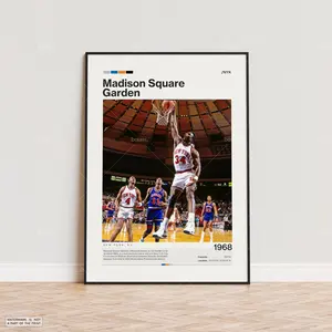 Madison Square Garden Poster, New York Knicks Poster Print, NBA Arena Poster, NBA Art, Sports Poster, Basketball Fan Gift, Modern Art