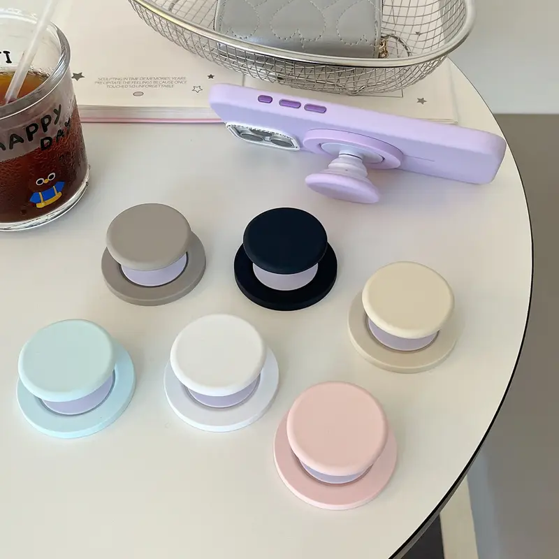 Ins Style Dopamine Candy Solid Color Airbag Stand Desktop Magnetic Support Stand Universal Phone Holder for Couples