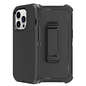 17 PRO MAX RUGGED CASE WITH CLIP - Black Protective Cover with Integrated Clip Feature for 17 PRO MAX Device
