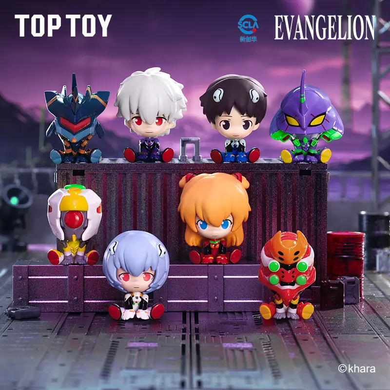 【TOPTOY】 EVA Neon Genesis Evangelion MINI Sitting Series Figures Blind Box-Perfect Thanksgiving Gift, Unique HolidayHome & Office Decorations