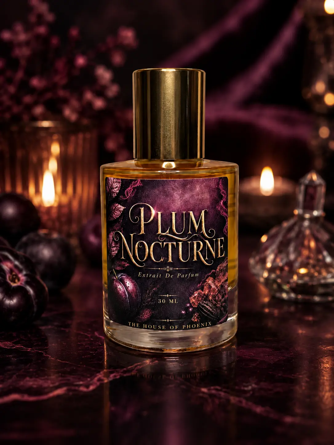 Plum Nocturne Extrait De Parfum Spray Unisex 50ML by The House of Phoenix