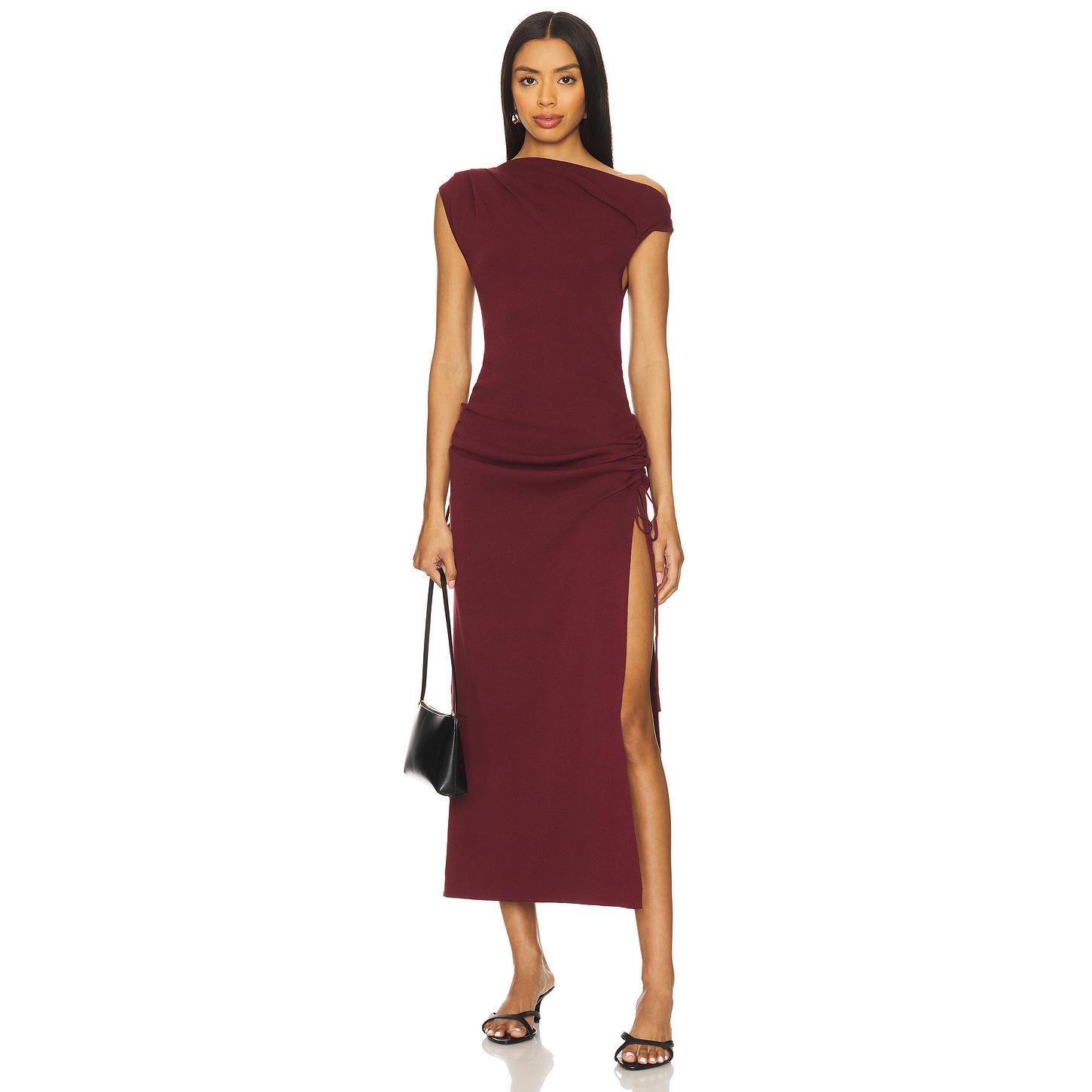 red ditsy midi dress Red Ditsy Floral Sophia Midi Dress