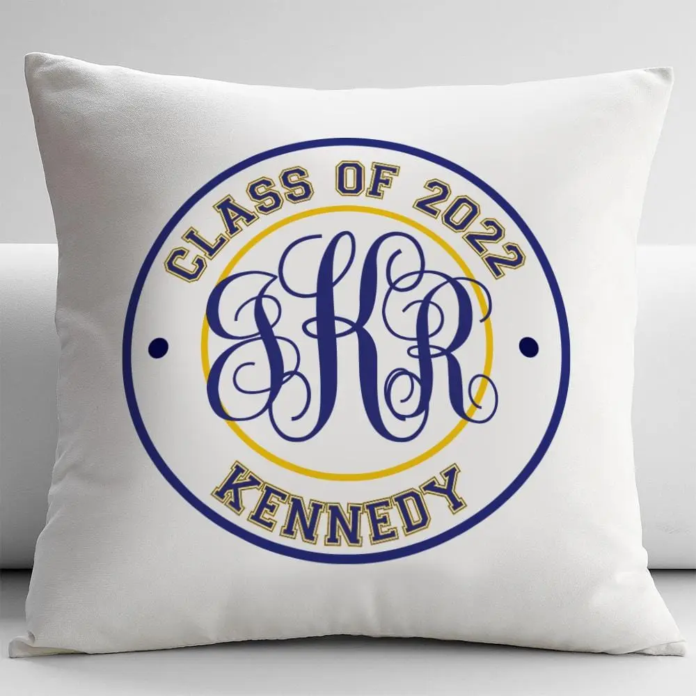 Personalized Monogram College Decorative Pillowcase