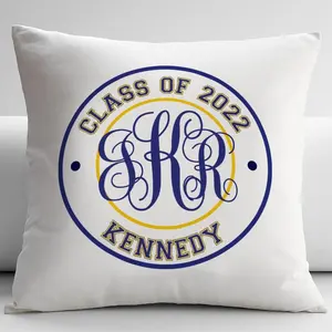 Personalized Monogram College Decorative Pillowcase