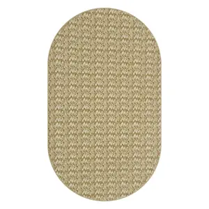 3x5 ft Polyester Brown Oval Throw Rug, Modern Solid, Elegant, Durable, Soft, Low Pile, Stain Resistant, Family Safe, Non-Slip, Machine Washable for Living Room, Bedroom