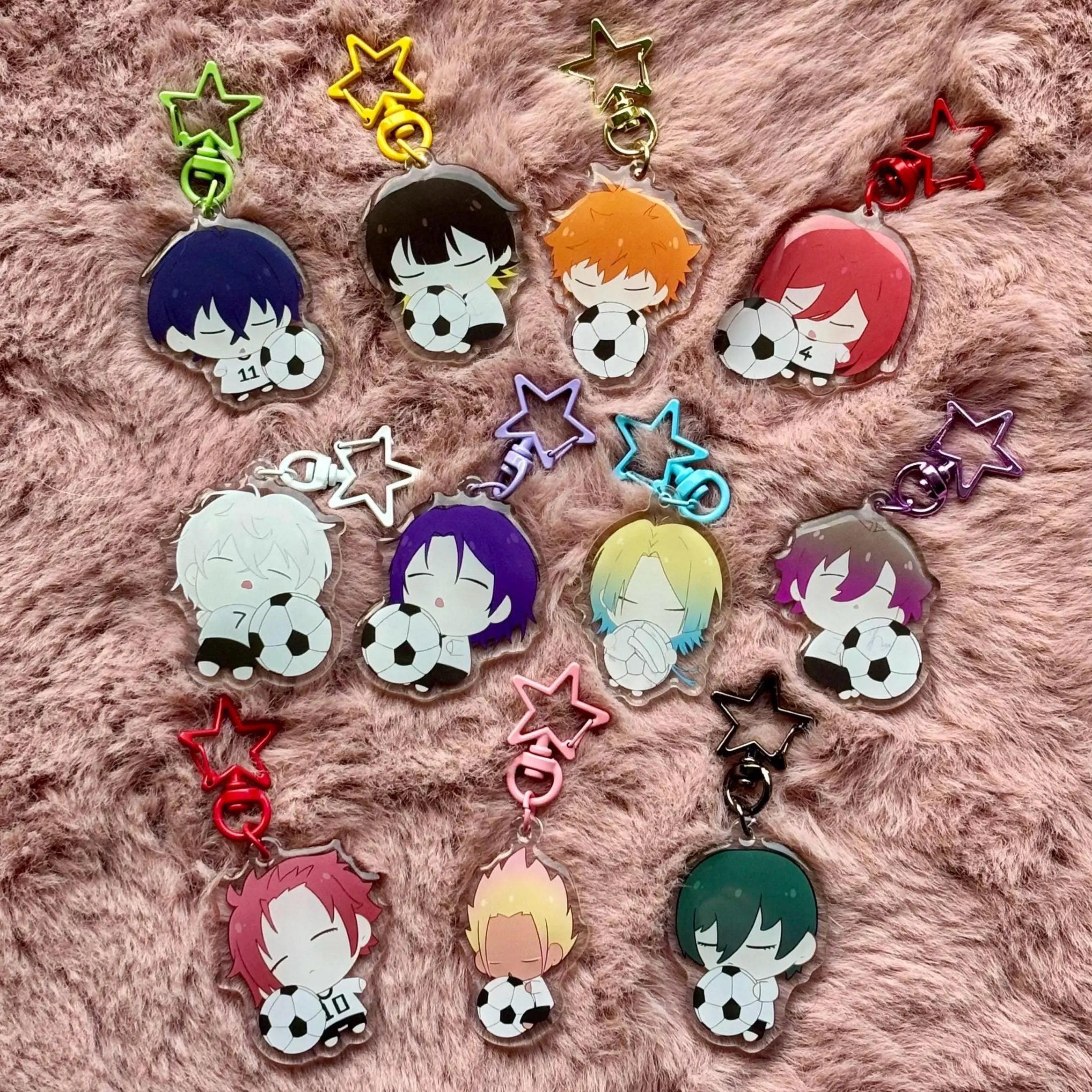 Blue Lock Acrylic Keychain Anime Charms - Isagi, Bachira, Chigiri, Nagi, Reo, Kunigami, Kaiser, Ness Anime Gifts, Cute, Durable, And Perfect For Bags, Keys, Or Gifts. Great For Daily Use Or As Thoughtful Little Gifts For Your Friends And Yourself.