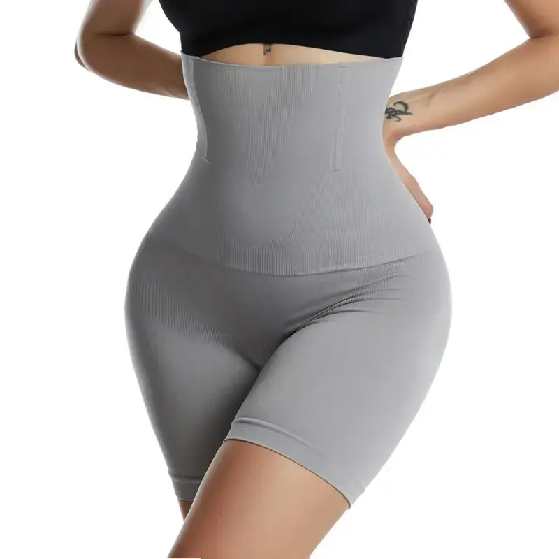 Women's Basic Seamless High-Waist Boy Shorts - Minimalist Compression Shapewear Underwear, Soft Stretch, Breathable, Smooth Fit for Dresses, Activewear