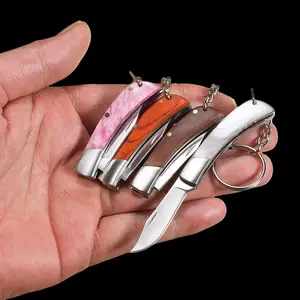 Edc Mini Folding Knife, Portable Pocket Knife, Sharp Keychain Hanging Blade, Compact Edc Knife for Daily Carry, Hiking, Fishing, Portable Multipurpose Knives, Stainless Steel Knives