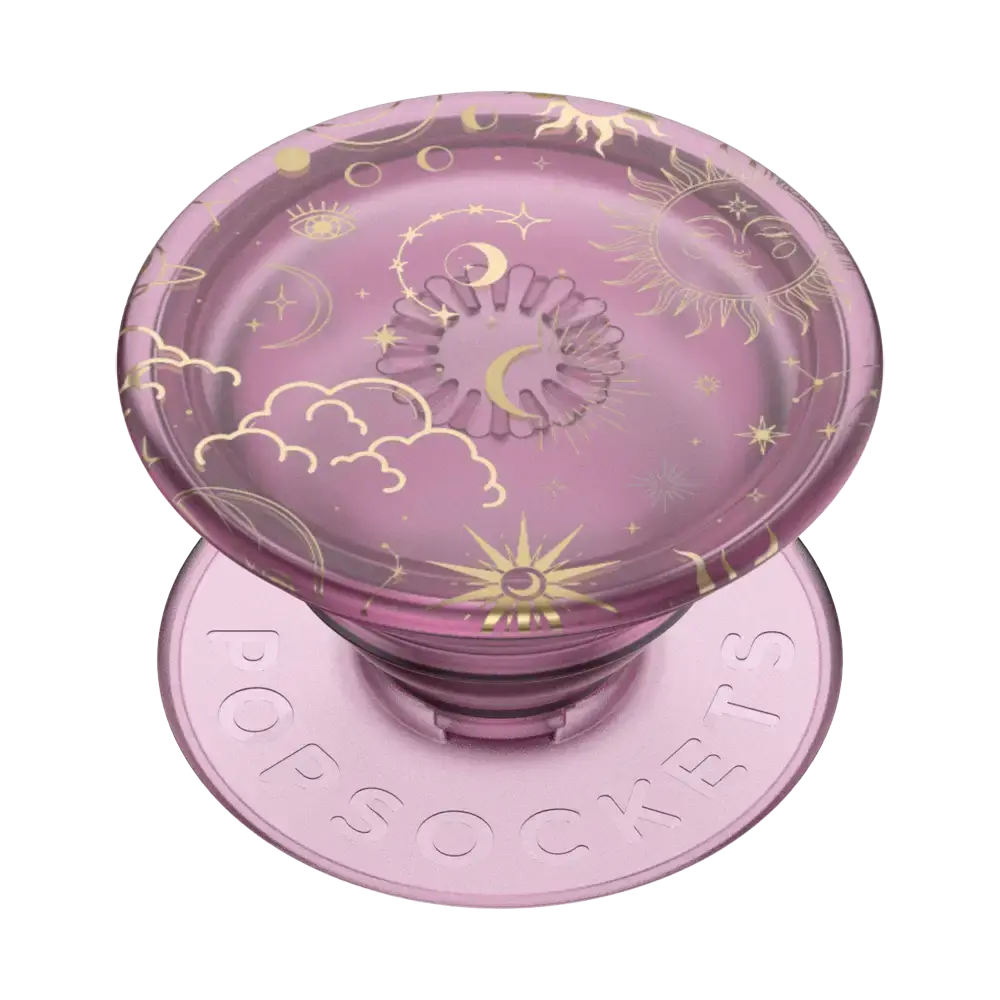 PopSockets Phone Grip - Celestial Mauve Waterproof Mount for Smartphones with Anti-Drop Design and One-Way Functionality Plastic Stick