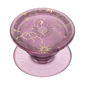 PopSockets Phone Grip - Celestial Mauve Waterproof Mount for Smartphones with Anti-Drop Design and One-Way Functionality Plastic Stick
