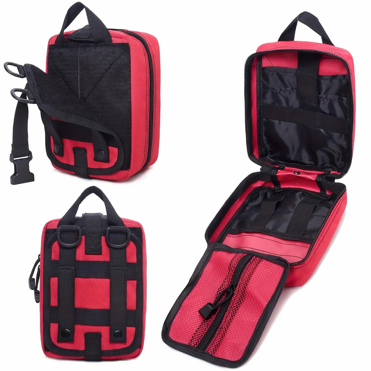 399pcss/99pcs Professional Portable First Aid Kit Survival Gear For Hiking, Camping, Hunting, Car, Boat, Travel, Emergency Disaster Prep - Gifts For Men, Boyfriend, Valentine (Includes Scissors, Tweezers, Splints)
