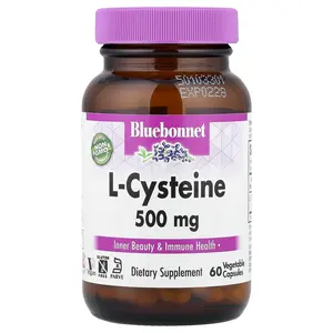 Bluebonnet Nutrition L-Cysteine, 500 mg, 60 Vegetable Capsules
