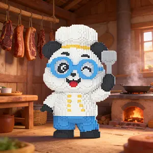 Cute Panda Puzzle Toy, 2358 Pcs, Ideal Gift for Kids & Adults, Perfect for Home Decor, Party Favors, Educational Fun, Unique Collectible Item