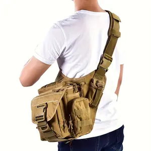 Outdoor Camouflage Shoulder Bag Super Saddle Bag Tactical Saddle Bag Field Fanny Pack Crossbody Bag Equipment, Multi-functional Crossbody Bag Fanny Pack
