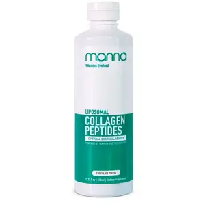 Manna Vitamins Evolved - Grass-Fed Liquid Collagen Peptides with Liposomal, Collagen Supplements for Healthy Skin, Hair, Nails and Joint Support