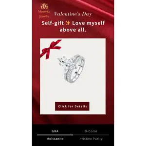 "Rare Find!✨ Extra Sparkly Double Marquise Moissanite Rings – 925 Silver • Stackable • Quiet Luxury Vibes Only"