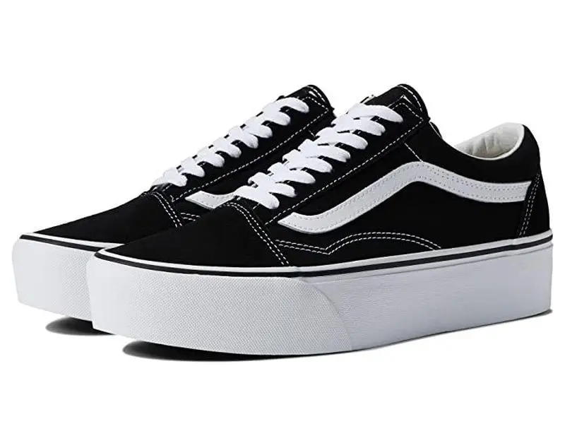 Vans Old Skool Stackform Sneaker in Black | Women's