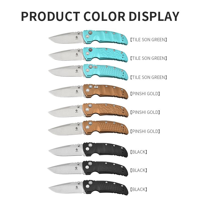 Desert Eagle CPM-Magnacut Powder Steel High-End Folding Knife High Hardness High Sharpness Portable Fruit Peeler Pocket Knife for Outdoor Camping, Survival, and BBQ. Multifunctional Folding Knife with Aluminum Handle for Enhanced Performance