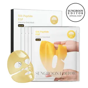[Sungboon] EGF Gold Mask - Gold Peptide Radiance Mask for Instant Glow & Deep Hydration - Suitable for Dull Tired Dehydrated Skin