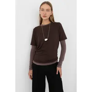 COTTON MODAL CREWNECK T-SHIRT
